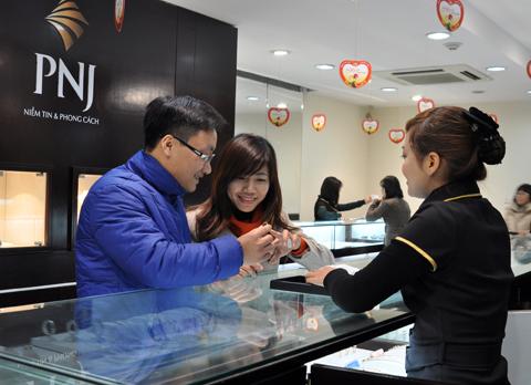 gia vang len 45,7 trieu dong